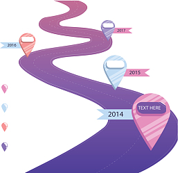 紫色弯道流程图表