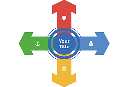 交叉十字架箭头