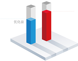 矢量PPT数据统计矩形图
