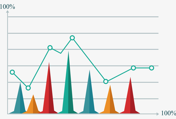 ppt矢量统计数据图表