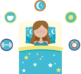 健康睡眠注意图表