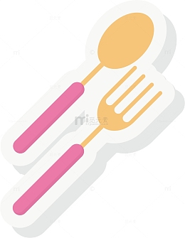 矢量图刀叉用餐工具