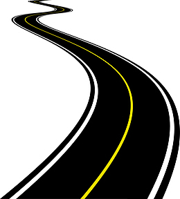 卡通高速公路矢量图