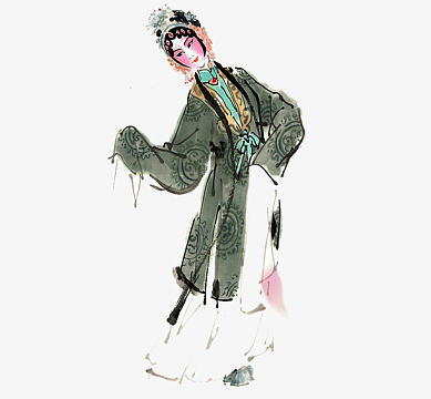 戏曲人物创意设计素材设计