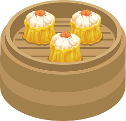 烧麦矢量图