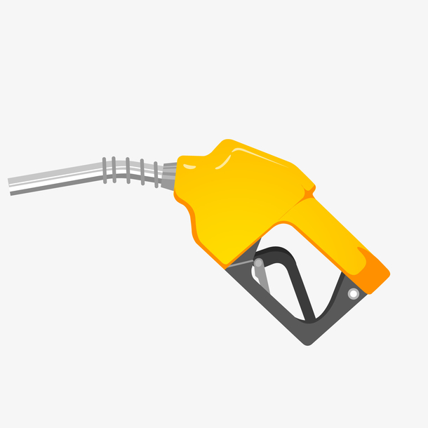 卡通汽车加油枪设计矢量图