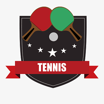 矢量乒乓球赛事logo