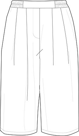 女士休闲裤线条素材图
