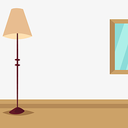卡通室内灯具矢量图