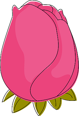 粉色玫瑰花矢量图