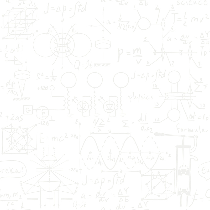 白线条物理数学公式矢量图