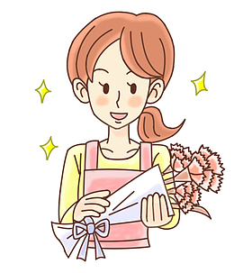 卡通妈妈微笑素材-卡通妈妈微笑png图片下载-觅元素