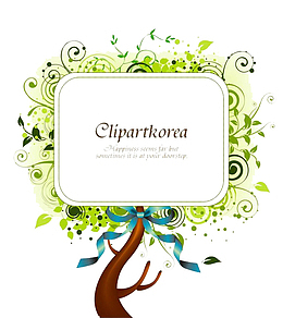 创意方形矢量树