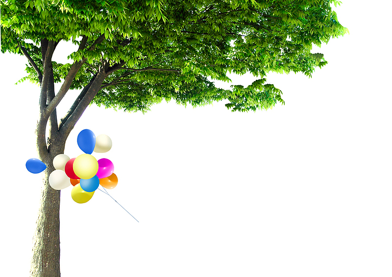 树木大树气球