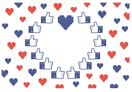 网络社交蓝色大拇指