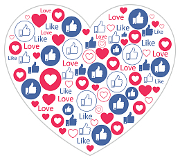 点赞拇指爱心拼图