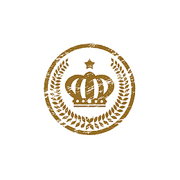 手绘印章圆形棒棒哒