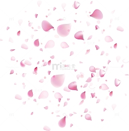 精美浪漫粉红花瓣