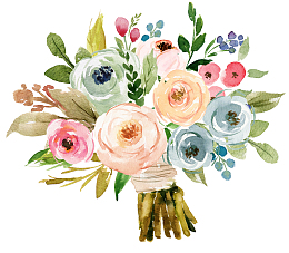 水彩唯美花朵免抠图