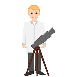 卡通版的天文学家