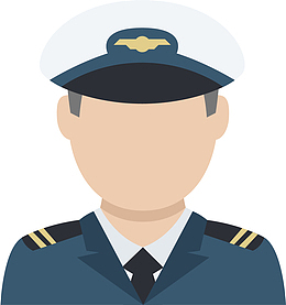 矢量图水彩男士警察