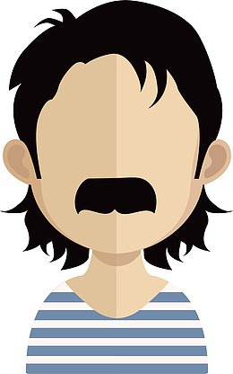 矢量图监狱中的男人