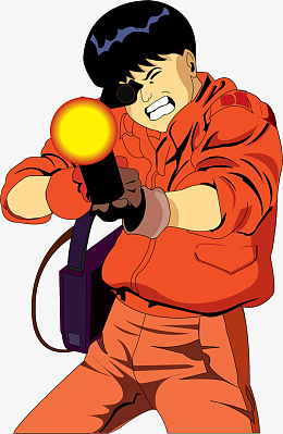 漫画风开枪男人