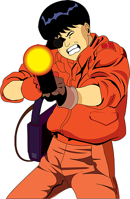 漫画风开枪男人