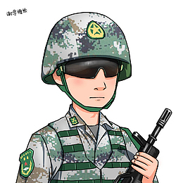 卡通手绘帅气男人