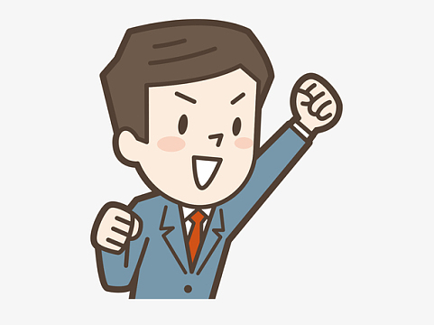 奋斗的卡通男人简图