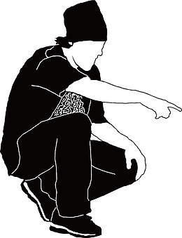 男人坐姿