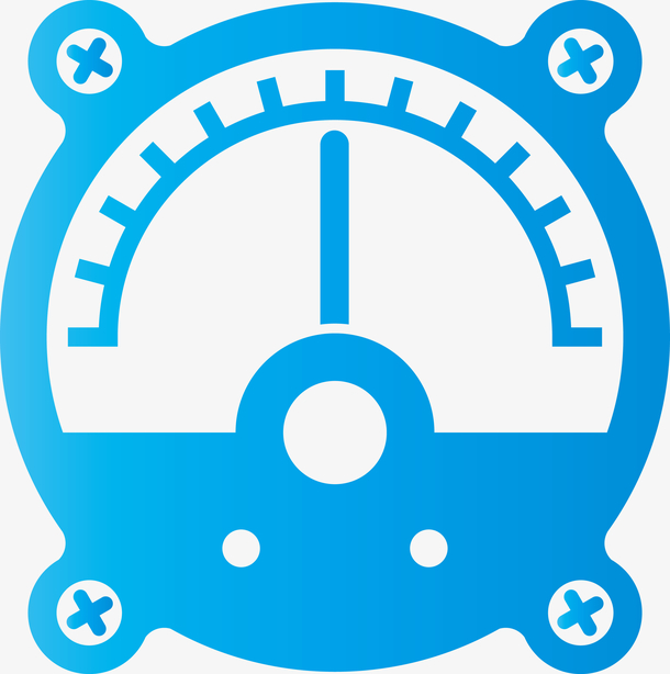 蓝色矢量创意仪表盘