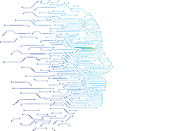 矢量蓝色科技大脑