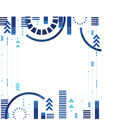 深蓝色科技感抽象花纹