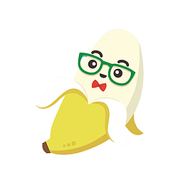 矢量香蕉先生