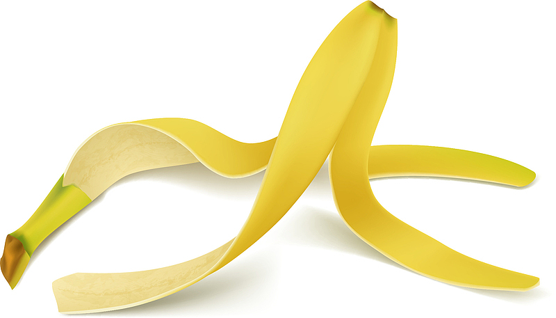 卡通立体效果香蕉皮