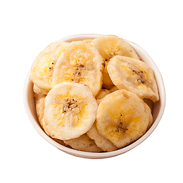 一碗美味的香蕉片设计素材