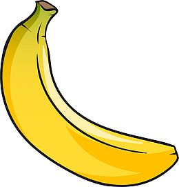夏季卡通黄色香蕉