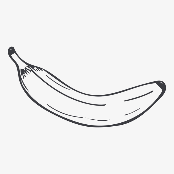 手绘香蕉