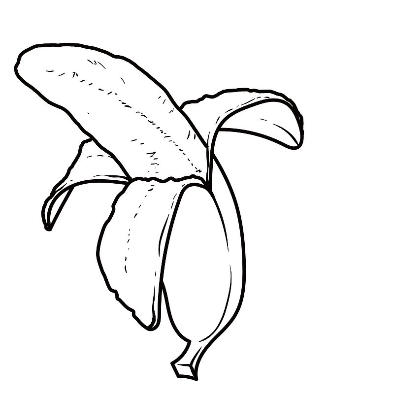 简笔手绘美味香蕉