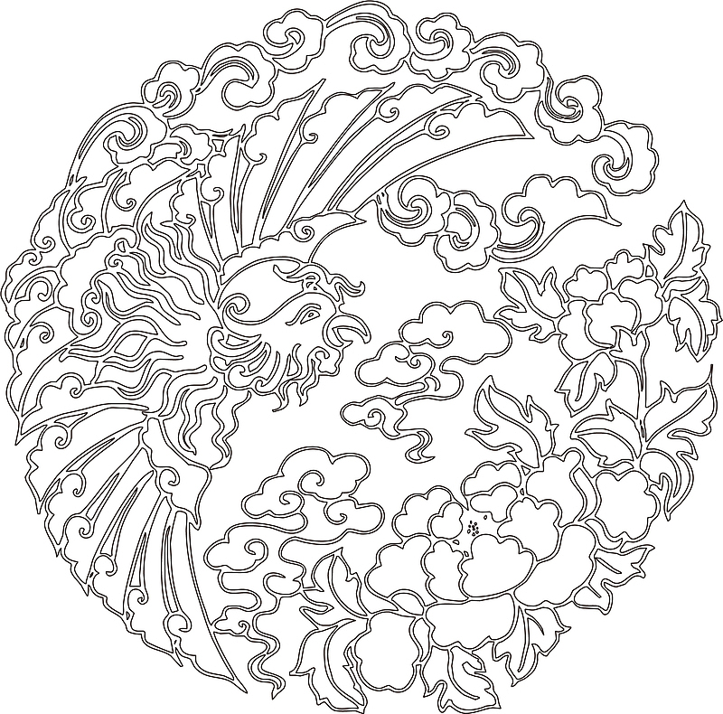 传统复古花纹装饰图案