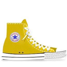 匡威黄色的鞋Converse-icons