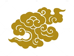 手绘大朵祥云如意云