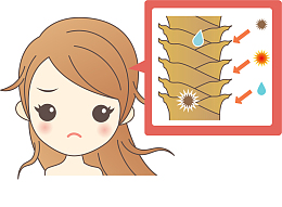 头发受损女生