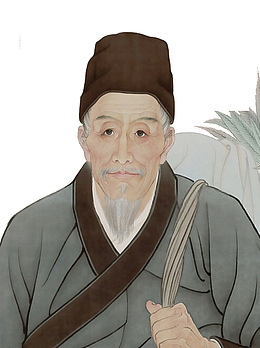 儒雅李时珍半身肖像图案