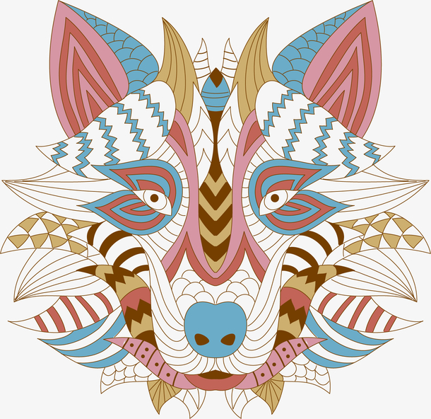 矢量手绘图腾图案