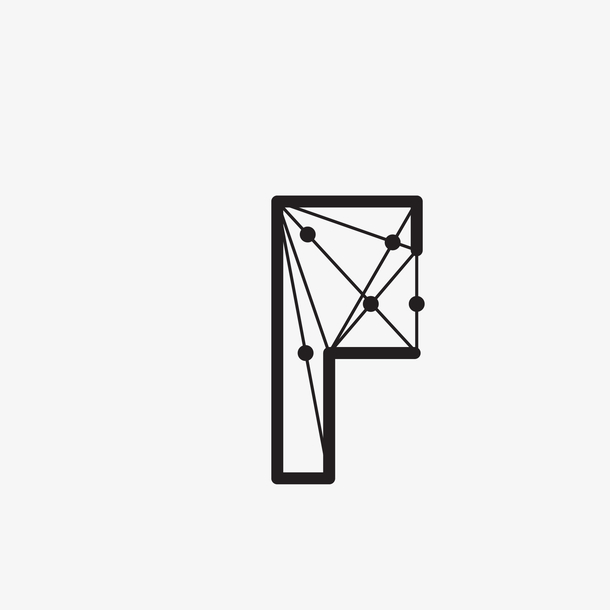 创意f字母几何免抠素材