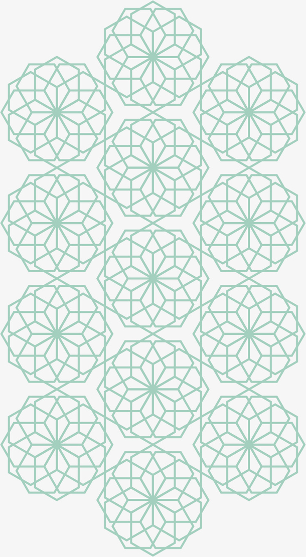 矢量手绘几何图案