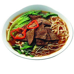 猪肝生菜方便面