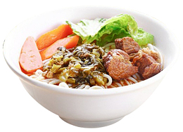 丰富的酸菜牛肉面
